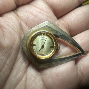 Seiko Vintage Pendant Pocket Watch Mechanical Manual Watch Gold Tone Repair
